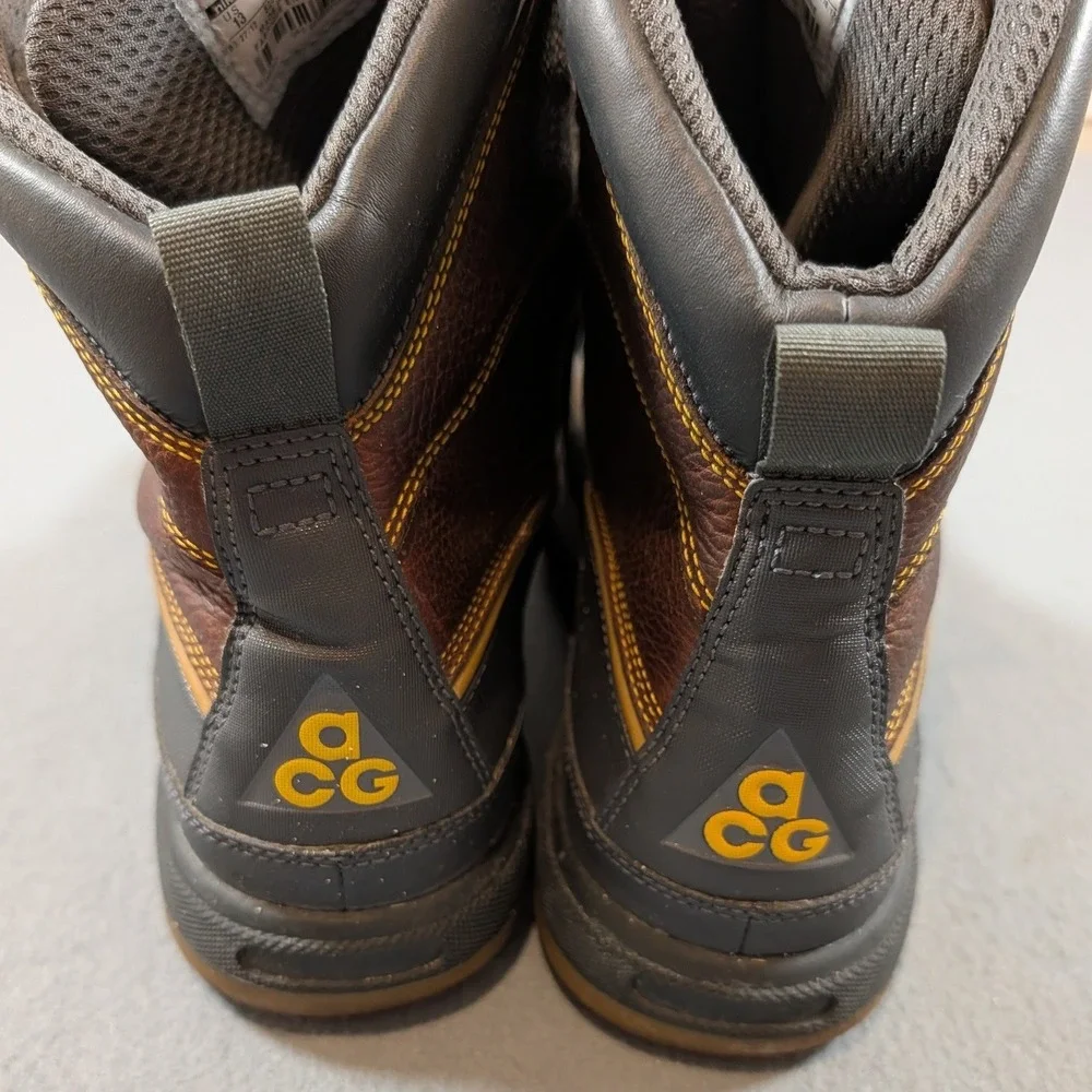 Nike ACG Woodside II Duck Boots Mens 13 Brown Black Leather 525393-770
